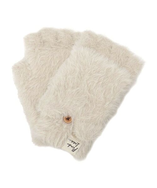 PINK-latte / ピンク ラテ 手袋 | くまみみシャギーフード付きミトン | 詳細1