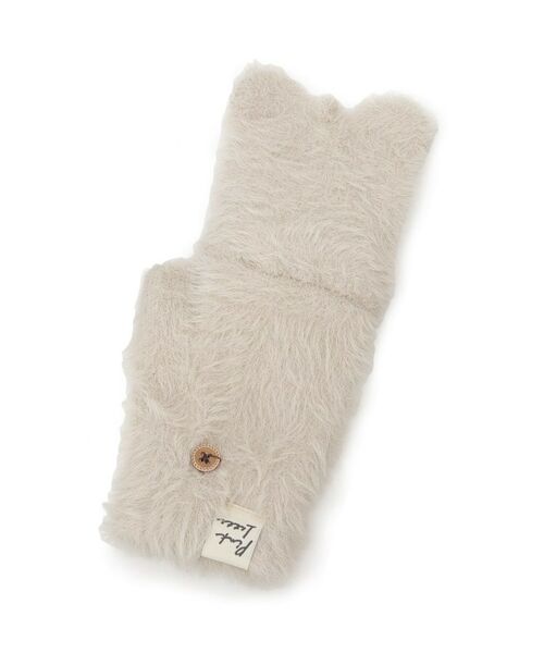 PINK-latte / ピンク ラテ 手袋 | くまみみシャギーフード付きミトン | 詳細3