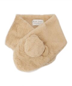 PINK-latte / ピンク ラテ マフラー・ショール・スヌード・ストール | ポンポン耳付きティペット