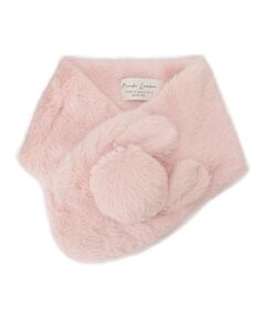 PINK-latte / ピンク ラテ マフラー・ショール・スヌード・ストール | ポンポン耳付きティペット