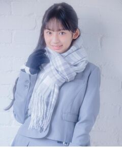 PINK-latte / ピンク ラテ マフラー・ショール・スヌード・ストール | 起毛タータンストール