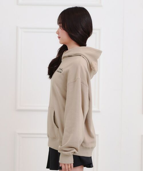 PINK-latte / ピンク ラテ パーカー | くま耳チュニックパーカー | 詳細2