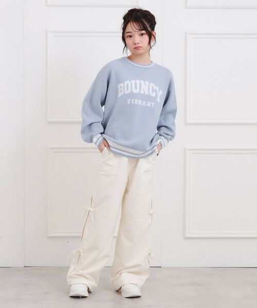 PINK-latte / ピンク ラテ パンツ | ピーチ起毛リボン付カーゴパンツ | 詳細11