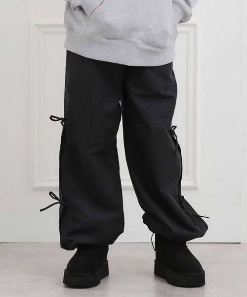 PINK-latte / ピンク ラテ パンツ | ピーチ起毛リボン付カーゴパンツ | 詳細18