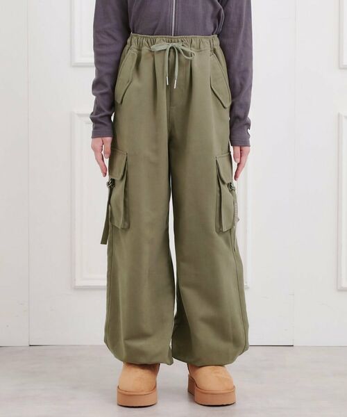 PINK-latte / ピンク ラテ パンツ | ピーチ起毛ベーシックカーゴパンツ | 詳細1