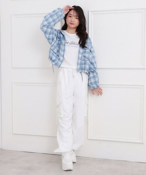 PINK-latte / ピンク ラテ パンツ | ピーチ起毛ベーシックカーゴパンツ | 詳細10