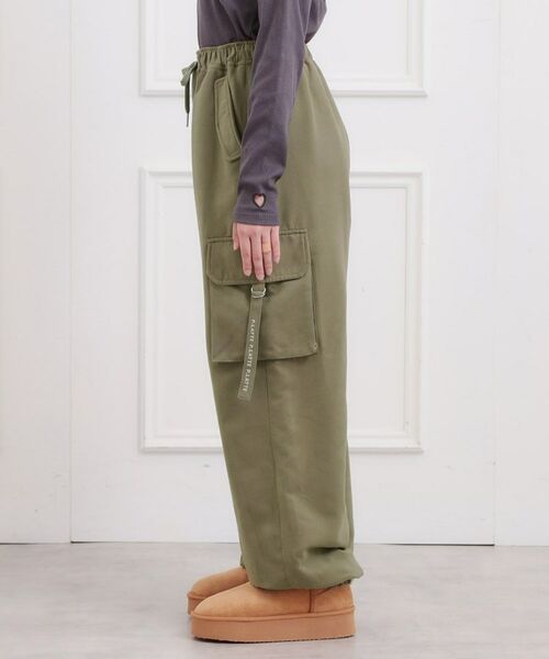 PINK-latte / ピンク ラテ パンツ | ピーチ起毛ベーシックカーゴパンツ | 詳細2