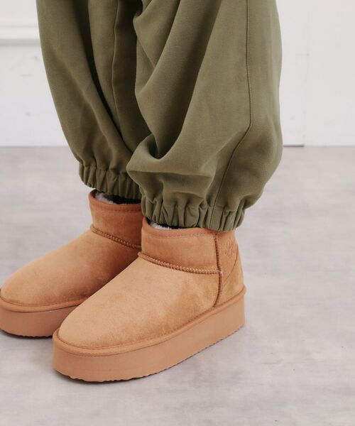 PINK-latte / ピンク ラテ パンツ | ピーチ起毛ベーシックカーゴパンツ | 詳細8