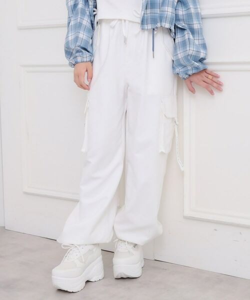 PINK-latte / ピンク ラテ パンツ | ピーチ起毛ベーシックカーゴパンツ | 詳細9