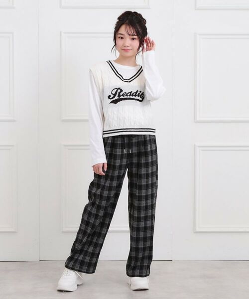 PINK-latte / ピンク ラテ パンツ | 裏起毛イージーロングパンツ | 詳細13