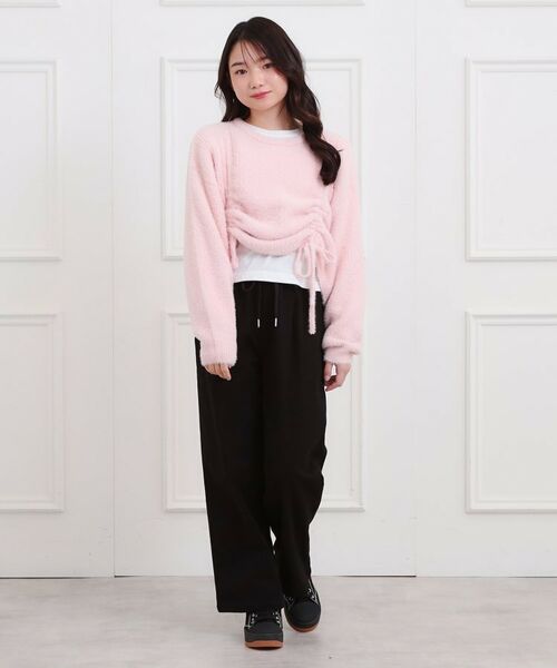 PINK-latte / ピンク ラテ パンツ | 裏起毛イージーロングパンツ | 詳細9