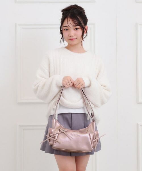PINK-latte / ピンク ラテ ショルダーバッグ | 細リボン2wayショルダー | 詳細5