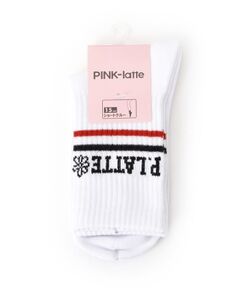 PINK-latte / ピンク ラテ ソックス | ラインショートソックス