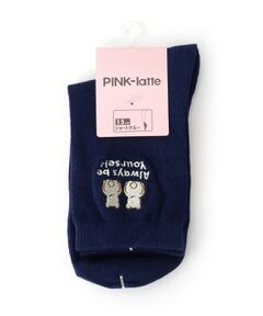 PINK-latte / ピンク ラテ ソックス | クマショートソックス