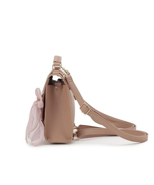 PINK-latte / ピンク ラテ ショルダーバッグ | リボンチャーム付きガーリーサッチェル | 詳細10