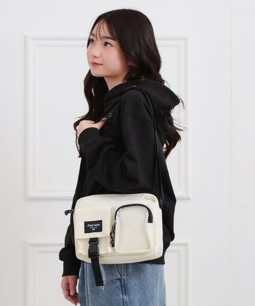 PINK-latte / ピンク ラテ ショルダーバッグ | Wポケカジュアルショルダー | 詳細1