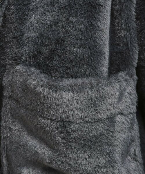 PINK-latte / ピンク ラテ レザーブルゾン・ジャケット | 耳付きフェイクファーブルゾン | 詳細17