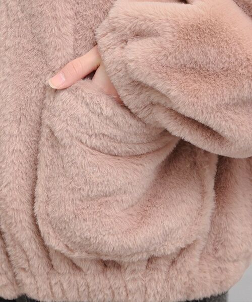 PINK-latte / ピンク ラテ レザーブルゾン・ジャケット | 耳付きフェイクファーブルゾン | 詳細7
