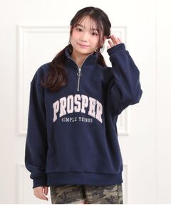 PINK-latte / ピンク ラテ スウェット | ハーフジップフリーストレーナー