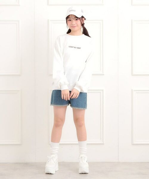 PINK-latte / ピンク ラテ スウェット | ボアくまちゃんアップリケ裏起毛トレーナー | 詳細10