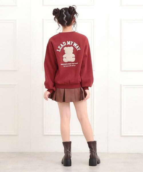 PINK-latte / ピンク ラテ スウェット | ボアくまちゃんアップリケ裏起毛トレーナー | 詳細22