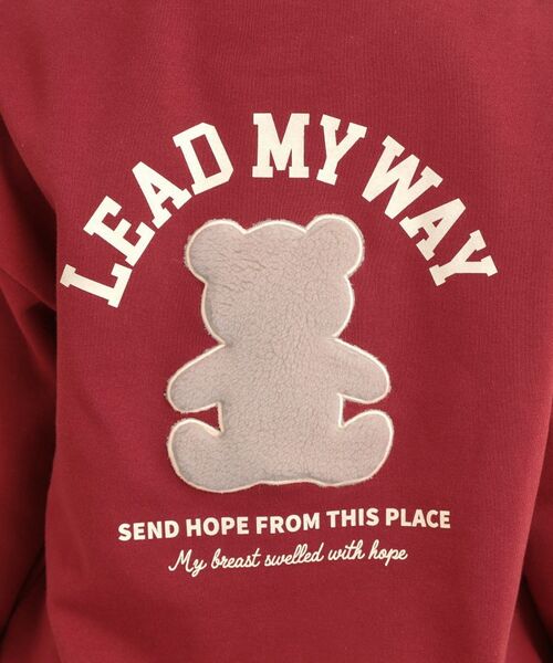 PINK-latte / ピンク ラテ スウェット | ボアくまちゃんアップリケ裏起毛トレーナー | 詳細23