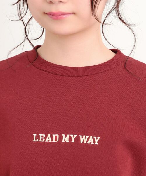 PINK-latte / ピンク ラテ スウェット | ボアくまちゃんアップリケ裏起毛トレーナー | 詳細4