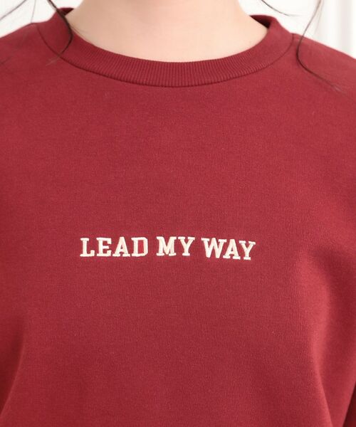 PINK-latte / ピンク ラテ スウェット | ボアくまちゃんアップリケ裏起毛トレーナー | 詳細5