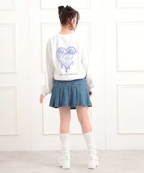 PINK-latte / ピンク ラテ スウェット | メルトハートビッグチュニックトレーナー | 詳細10