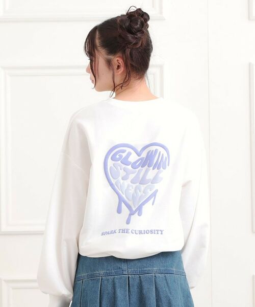 PINK-latte / ピンク ラテ スウェット | メルトハートビッグチュニックトレーナー | 詳細8