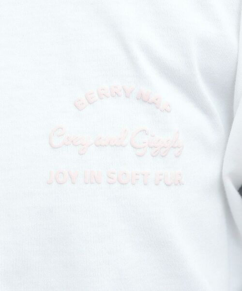 PINK-latte / ピンク ラテ Tシャツ | 発泡クリームくまちゃんロンT | 詳細11