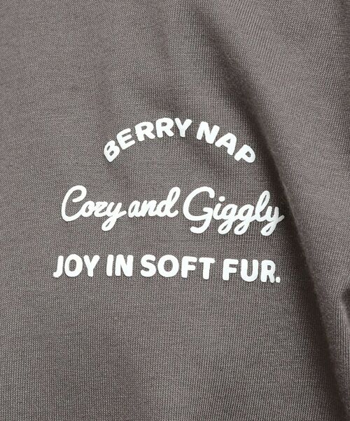 PINK-latte / ピンク ラテ Tシャツ | 発泡クリームくまちゃんロンT | 詳細15