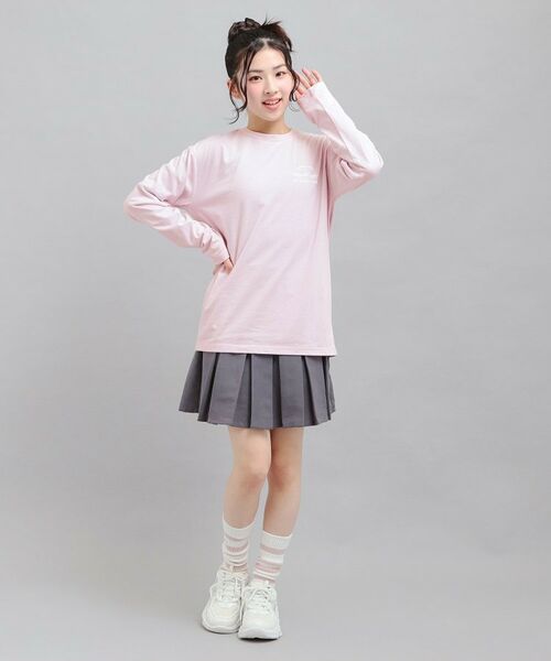 PINK-latte / ピンク ラテ Tシャツ | 発泡クリームくまちゃんロンT | 詳細17