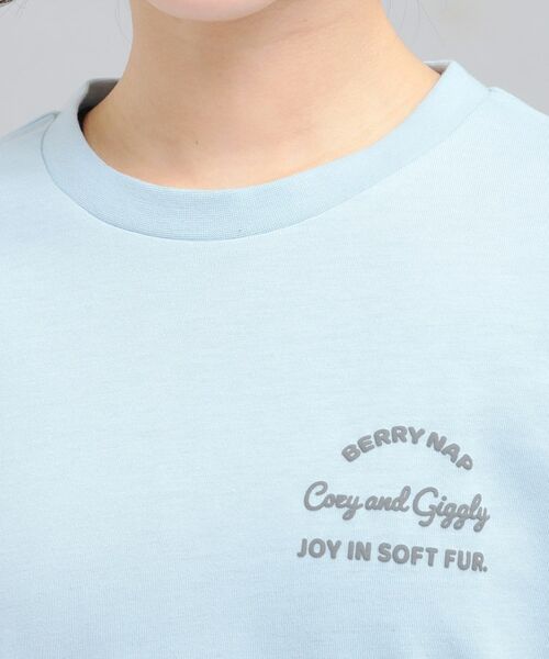 PINK-latte / ピンク ラテ Tシャツ | 発泡クリームくまちゃんロンT | 詳細4