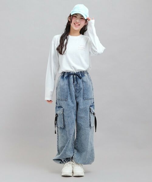 PINK-latte / ピンク ラテ Tシャツ | 発泡クリームくまちゃんロンT | 詳細9