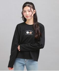 PINK-latte / ピンク ラテ Tシャツ | プチプラワンちゃんサガラロンT