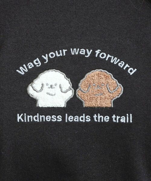 PINK-latte / ピンク ラテ Tシャツ | プチプラワンちゃんサガラロンT | 詳細10