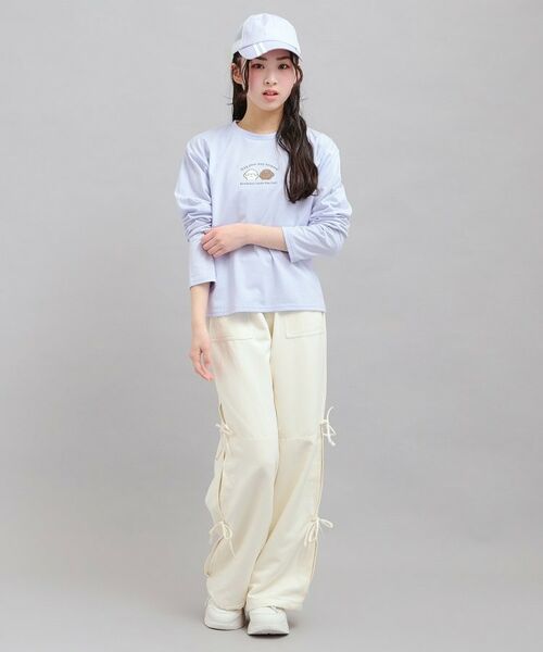 PINK-latte / ピンク ラテ Tシャツ | プチプラワンちゃんサガラロンT | 詳細13