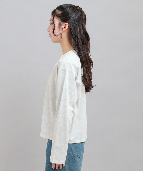 PINK-latte / ピンク ラテ Tシャツ | プチプラワンちゃんサガラロンT | 詳細2