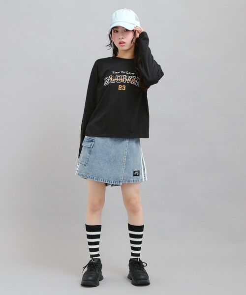 PINK-latte / ピンク ラテ Tシャツ | プチプラカレッジロゴT | 詳細16