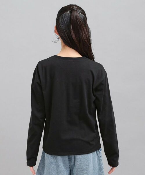 PINK-latte / ピンク ラテ Tシャツ | プチプラカレッジロゴT | 詳細3