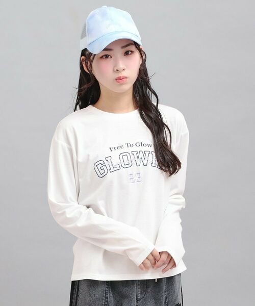 PINK-latte / ピンク ラテ Tシャツ | プチプラカレッジロゴT | 詳細7