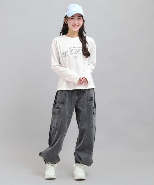 PINK-latte / ピンク ラテ Tシャツ | プチプラカレッジロゴT | 詳細8