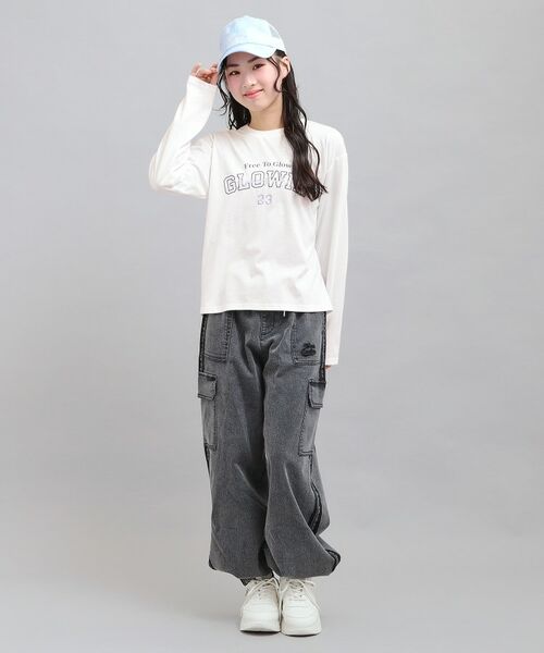 PINK-latte / ピンク ラテ Tシャツ | プチプラカレッジロゴT | 詳細9