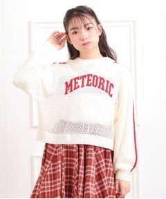 PINK-latte / ピンク ラテ その他トップス | 【セットアイテム】メッシュニットパーカー＋ロンT