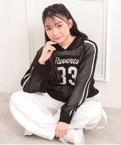 PINK-latte / ピンク ラテ その他トップス | 【セットアイテム】メッシュニットパーカー＋ロンT