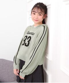 PINK-latte / ピンク ラテ その他トップス | 【セットアイテム】メッシュニットパーカー＋ロンT