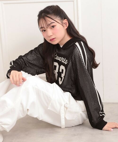 PINK-latte / ピンク ラテ その他トップス | 【セットアイテム】メッシュニットパーカー+ロンT | 詳細21