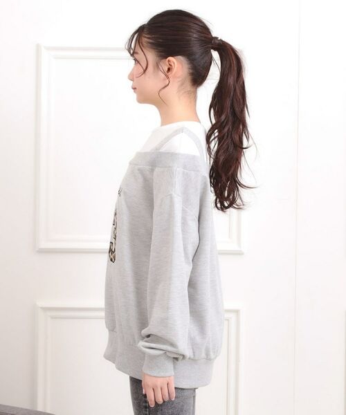 PINK-latte / ピンク ラテ カットソー | ナンバリングレイヤード風プルオーバー | 詳細2