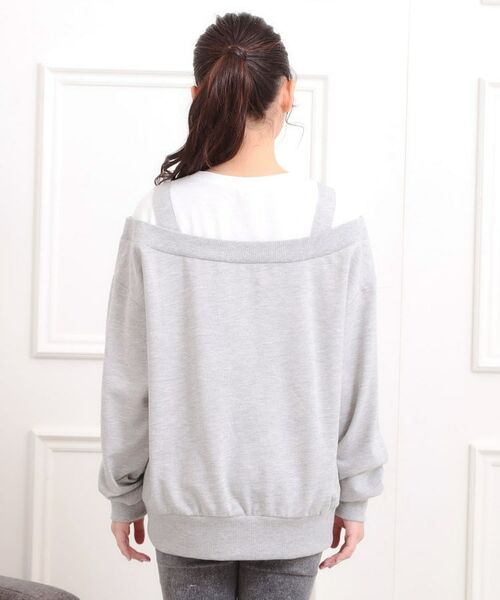 PINK-latte / ピンク ラテ カットソー | ナンバリングレイヤード風プルオーバー | 詳細3